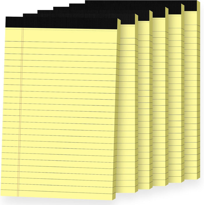 5pcs Small Note Pads, Color Notepads 5x8 College Ruled Notebook, Writing Pads 5 x 8, Legal Pads, Memo Pad Paper Perforate Narrow Ruled Notebooks for Work, School, Office Supplies,30 Sheets/Pack