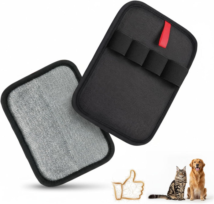 Pet Hair Removal Glove, Reusable Pet Hair Removal Tool Snug 4-Finger Fit Breathable – Magic Grooming Brush for Cats & Dogs, Electrostatic Pet Hair Remover for Laundry, Carpet, Couch & Curtain