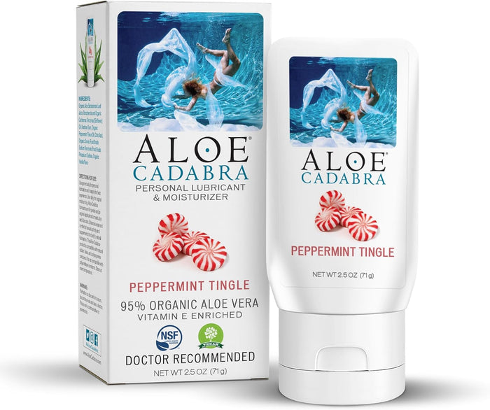 Aloe Cadabra Natural Water Based Vaginal Moisturizer, Organic Aloe Non-Staining, pH Balanced (Unscented 2.5 Ounces, 1 Pack)