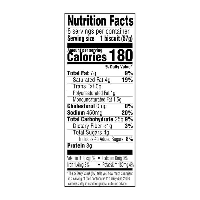 Amazon Grocery, Jumbo Buttermilk Biscuits, 16 Oz, 8 Ct (Previously Amazon Fresh, Packaging May Vary)