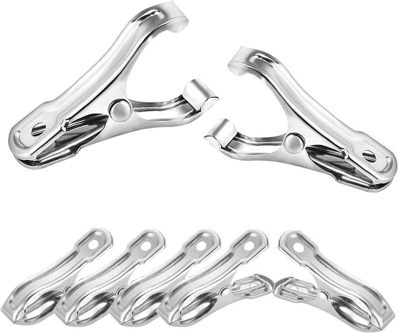 40 PCS Garden Clips, Greenhouse Clamps Made of Stainless Steel, Greenhouse Clips for Netting, Have a Strong Grip to Hold Down the Shade Cloth or Plant Cover on Garden Hoops