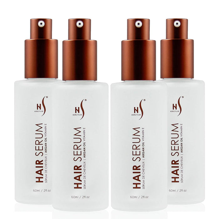 HerStyler Hair Repair Serum - Argan Oil Hair Serum for Frizzy and Damaged Hair - For Frizz, Styling and Shine - 2 Fl Oz - Pack of 1