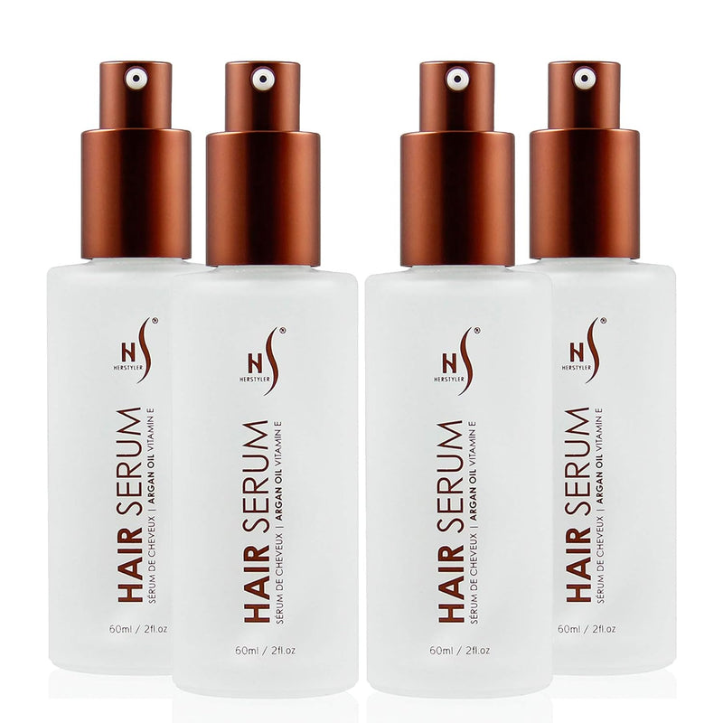HerStyler Hair Repair Serum - Argan Oil Hair Serum for Frizzy and Damaged Hair - For Frizz, Styling and Shine - 2 Fl Oz - Pack of 1