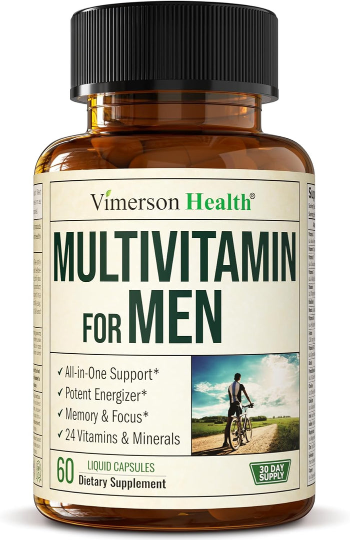 Multivitamin for Men – Methylated Mens Multivitamins & Multiminerals Capsules with Vitamin B12, A, D, C, Zinc, Magnesium & More for Complete Daily Support – High Potency Bioavailable Vitamins for Men