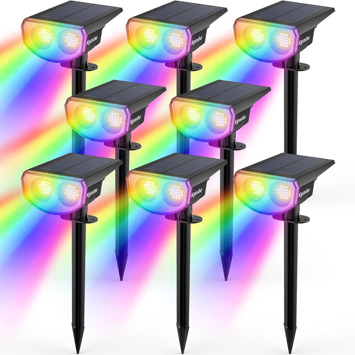 Kyosho Solar Color Spot Lights RGBW Multicolor Tree Pool Solar Spotlight