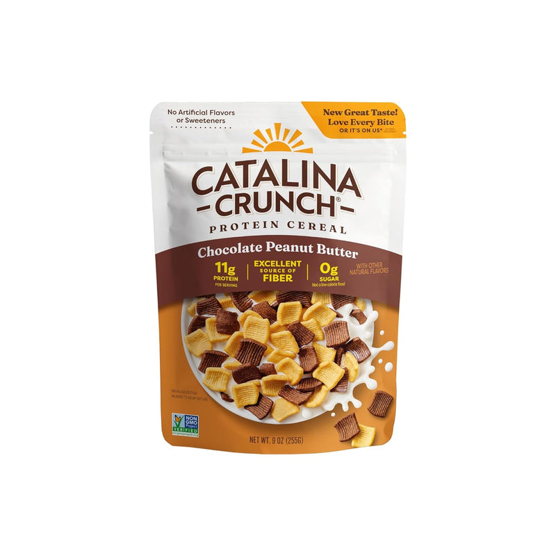 Catalina Crunch Protein Cereal | Sugar Free Breakfast Cereal with 11g of Protein | Gluten Free, Keto Friendly | Cinnamon Toast - 9 oz. Bag (Pack of 1)
