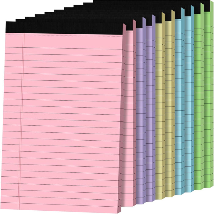 5pcs Small Note Pads, Color Notepads 5x8 College Ruled Notebook, Writing Pads 5 x 8, Legal Pads, Memo Pad Paper Perforate Narrow Ruled Notebooks for Work, School, Office Supplies,30 Sheets/Pack