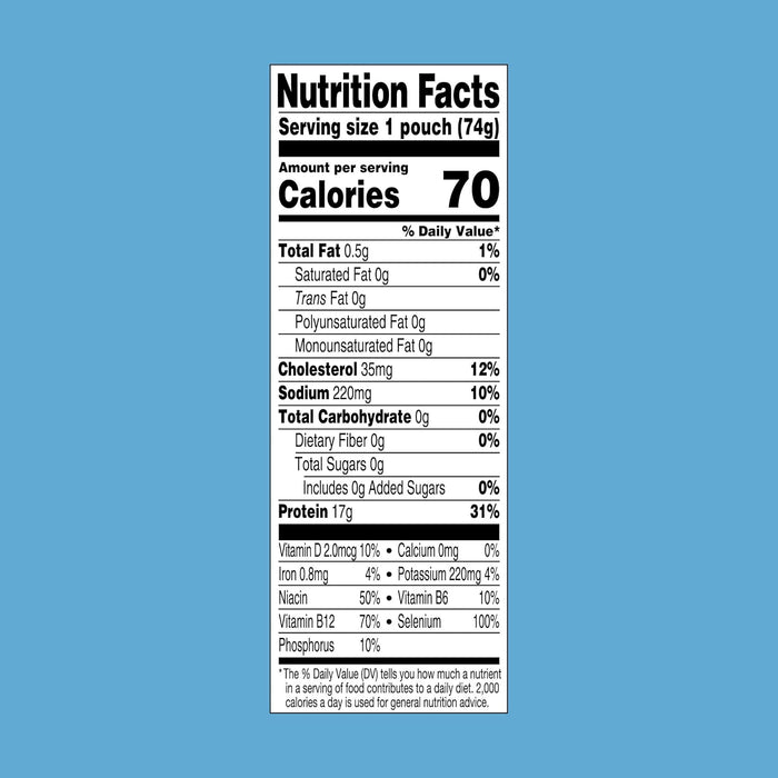 StarKist Reduced Sodium Chunk Light Tuna in Water, 2.6 oz Pouch (24 Pack) Ready to Eat Wild Caught Tuna, 17g Protein, Gluten Free, Soy Free, Kosher, Perfect for Salads, Keto Meals and Snacks