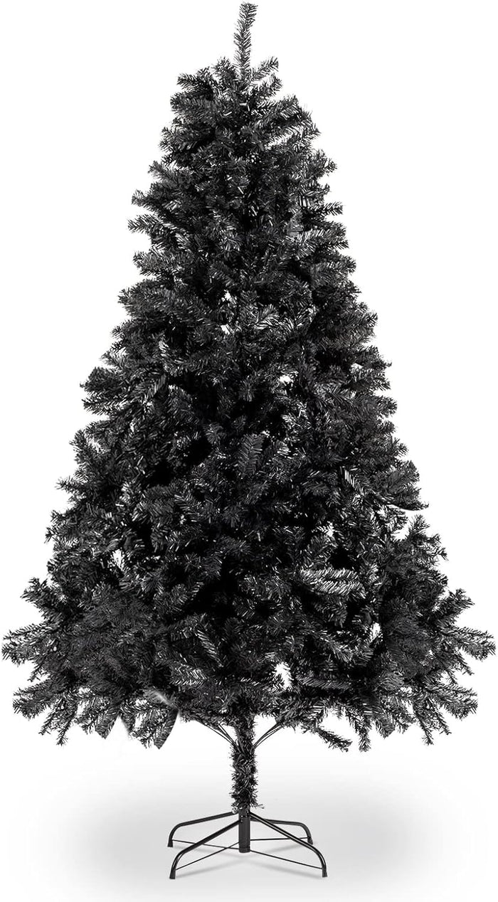Karl home 7ft Red Artificial Christmas Tree, Classic Spruce Tree with Sturdy Metal Stand for Home, Office, Party Festival Holiday Decoration,1100 PVC Branch