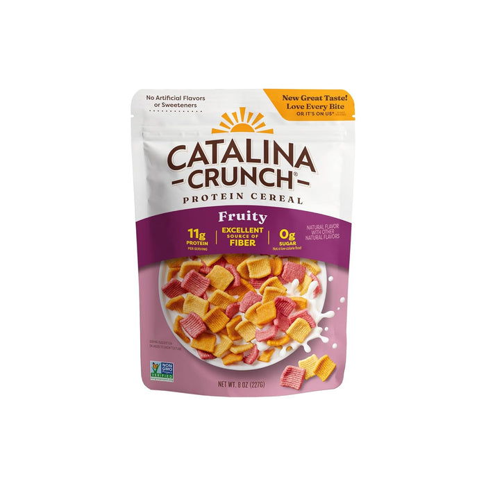 Catalina Crunch Protein Cereal | Sugar Free Breakfast Cereal with 11g of Protein | Gluten Free, Keto Friendly | Cinnamon Toast - 9 oz. Bag (Pack of 1)