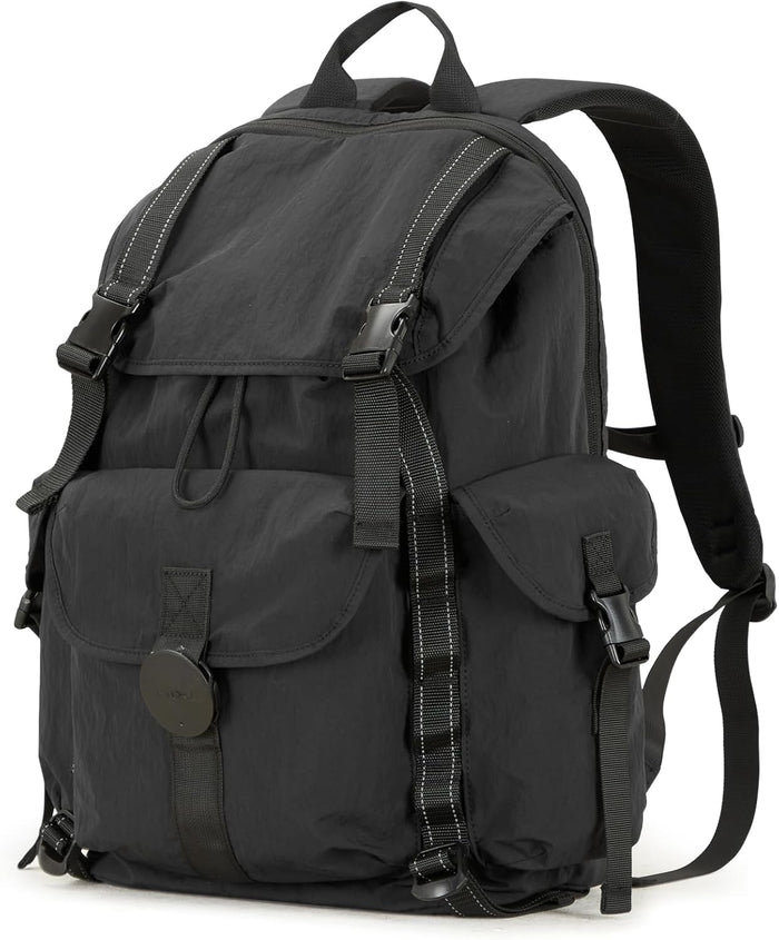 mixi Travel Backpack for Women Men, 18 Inch Carry On Laptop Backpack Flight Approved fits 16'' Laptop, Lightweight Waterproof Hiking Backpack Travel Outdoor Business Casual Daypack, Light Gray