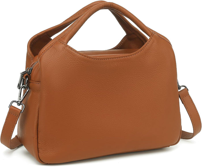 KOGTLA Genuine Leather Purses for Women with Detachable Satchel Strap, Ladies Handbags, Tote Hobo Bags
