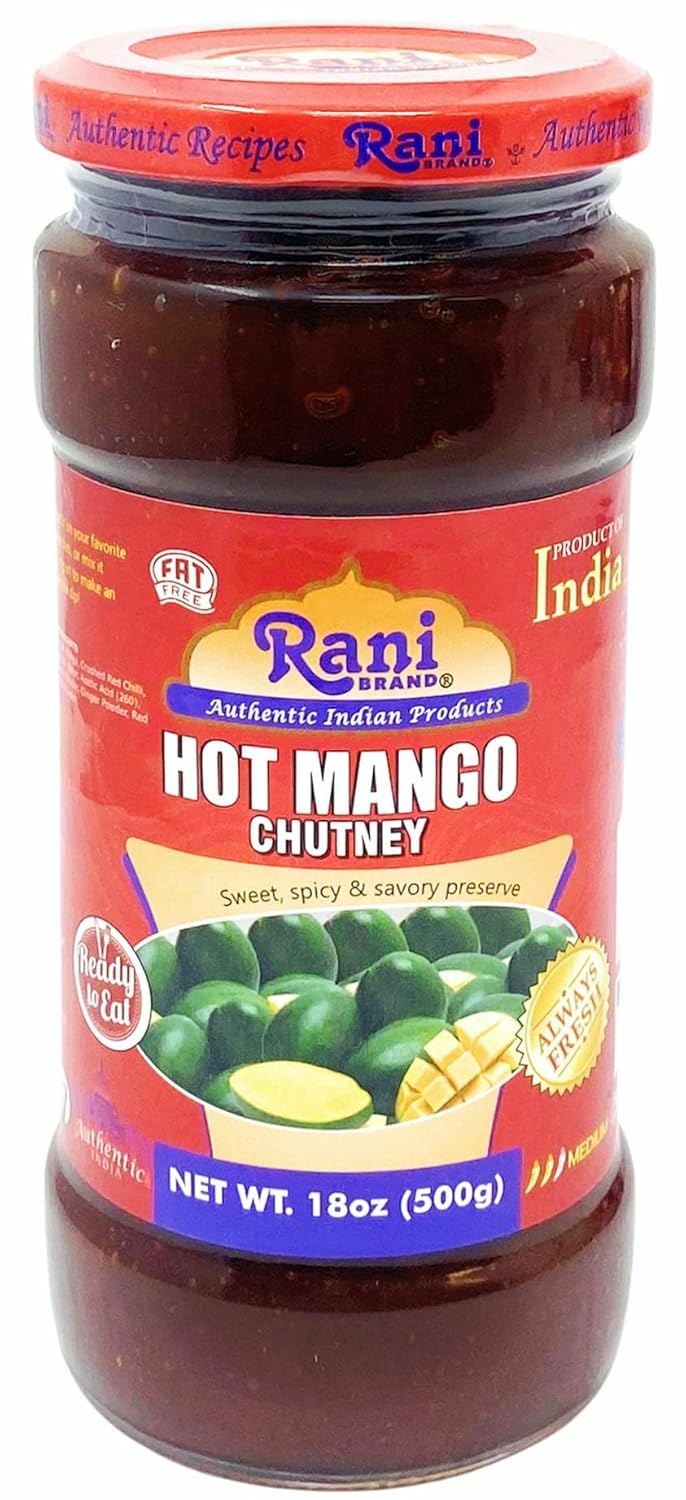 Rani Sweet Mango Chutney (Indian Preserve) 12.3oz (350g) Glass Jar, Ready to eat, Vegan ~ Gluten Free, All Natural, NON-GMO