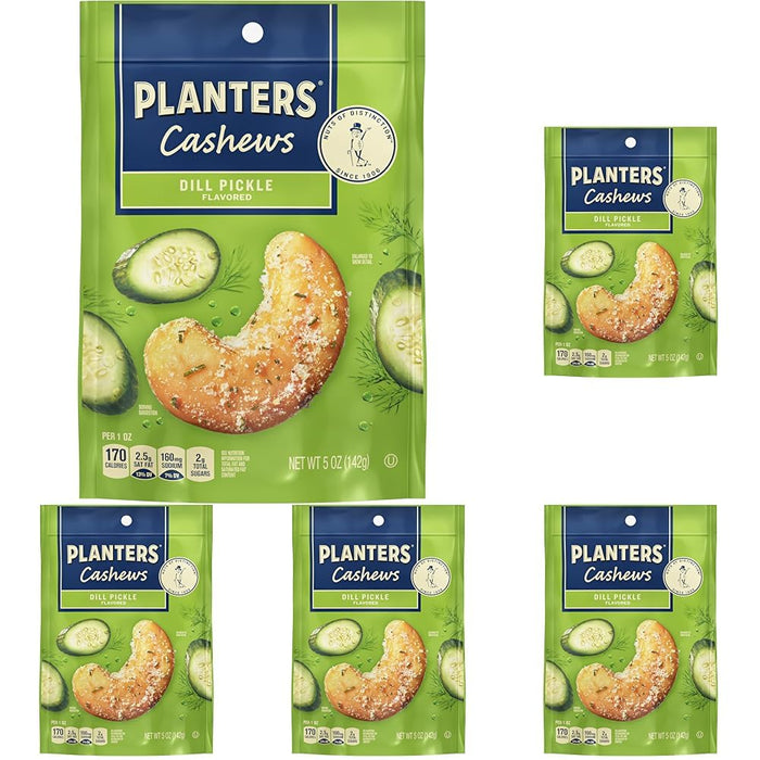 PLANTERS Cashews Rosemary & Sea Salt - Trail Mix Snack Packs - Snack with Rosemary & Sea Salt, Party Trail Mix, 5 Oz Bag, Pack of 1