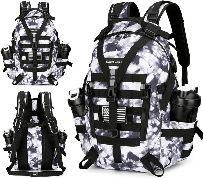 45L Tactical Assault Backpack 3 day assault pack with Molle Waterproof backpack Rucksack for Tactical Backpacks (Red CP)