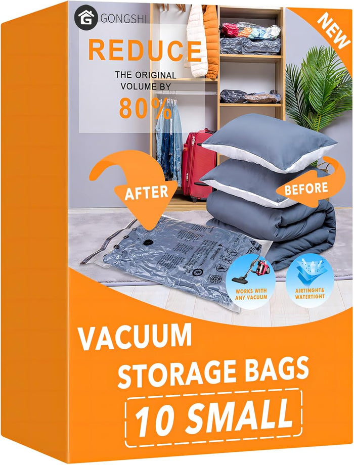 24 Pack Vacuum Storage Bags with Electric Pump, (5 Jumbo, 5 Large, 5 Medium, 5 Small, 4 Roll Up Bags) Space Saver Bag for Clothes, Mattress, Blanket, Duvets, Pillows, Comforters,Travel