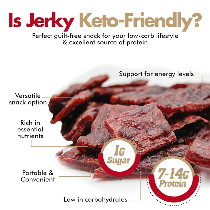 Jerky-n-Spice Exotic Jerky Variety Pack (10 Count) | Beef Jerky Gifts for Men | Assorted High Protein Meat Snacks | Premium Gourmet Wild Game Sampler | Ideal for Birthday, Road Trip & Camping