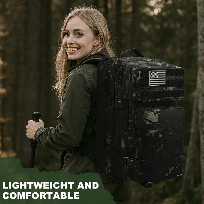 Military Tactical Backpack for Men Army 3 Day Assault Pack Outdoors Hiking Treeking Rucksack with Molle System