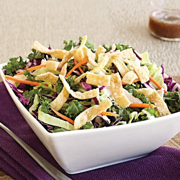 Fresh Gourmet Authentic Wonton Strips | 1 Pound | Low Carb | Crunchy Snack and Salad Topper