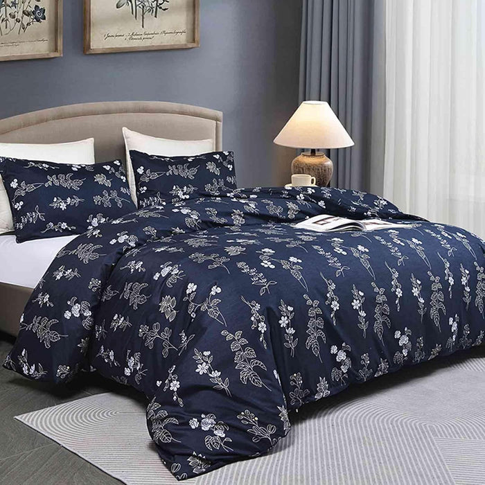 Faincy Full Comforter Set, Red and Black Grid Buffalo Check Plaid Pattern, Reversible Microfiber Duvet Set, Soft Christmas New Year Gift Modern Bedding in a Bag for Women Men Teen, Size 80 x 90 3PCs