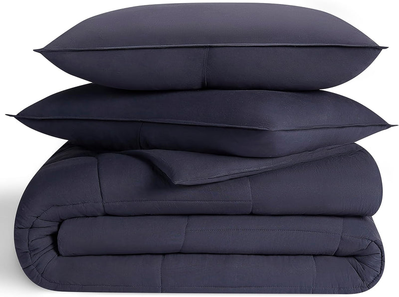 UGG Leonora Comforter Set with 2 Pillow Shams Lightweight Down Alternative Blanket Reversible Cozy Warm All Season Washable and Hypoallergenic Bedding Set, Full/Queen, Purple Shadow