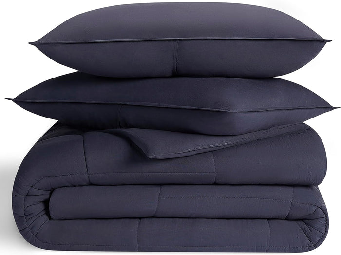 UGG Leonora Comforter Set with 2 Pillow Shams Lightweight Down Alternative Blanket Reversible Cozy Warm All Season Washable and Hypoallergenic Bedding Set, Full/Queen, Purple Shadow