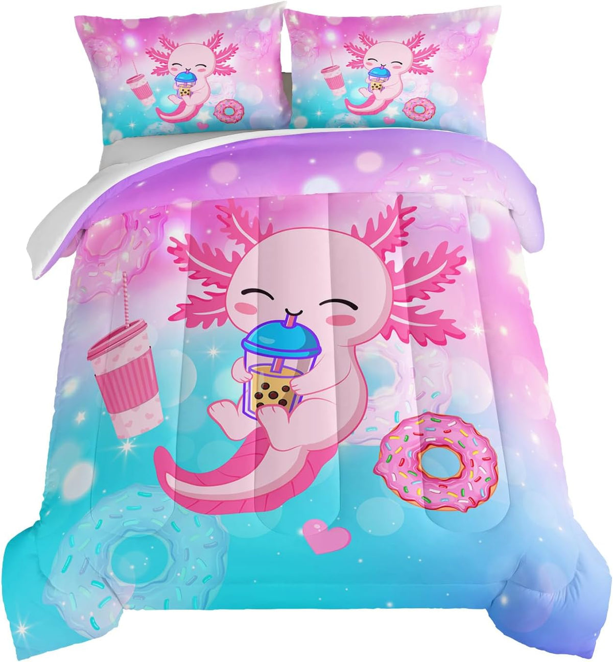 HOSIMA Deer Comforter Forest Hunting Bedding Sets for Teen Boys Mens Bedroom Essentials,Western Bedding Set Wildlife Animal Twin Bed in a Bag RV Inside Decor with 2 Pillowcases.