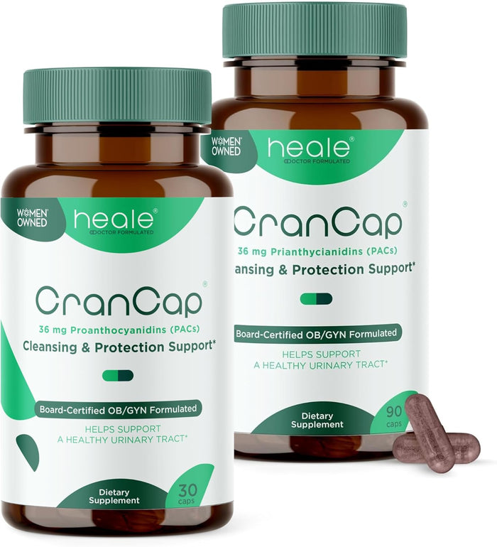 Cranberry Pills - Urinary Tract Health Cranberry Supplement - 36mg of Potent PACs - Non GMO, Vegan, Gluten Free - by Heale - 30 Capsules