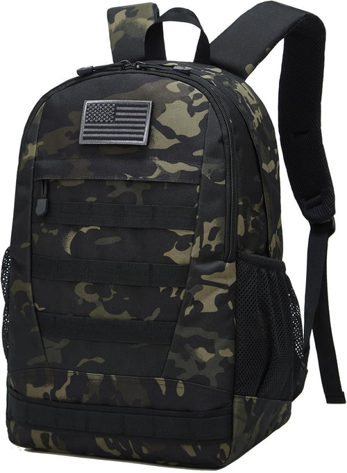 ArcEnCiel 35L Motorcycle Backpack Tactical Military Bag Army Assault Pack Rucksacks with Patch - Rain Cover Included