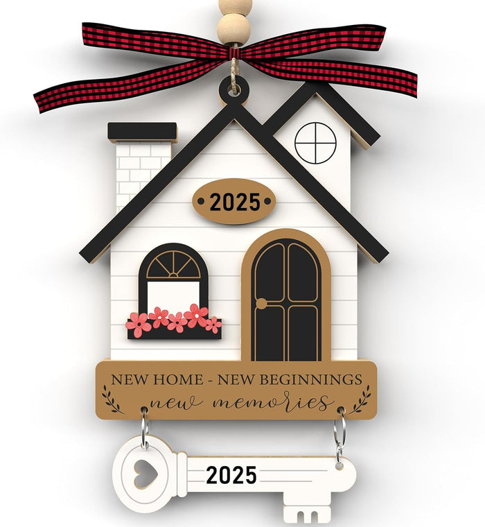 House Warming Gifts New Home - Housewarming Gifts for New House - Housewarming Gift Presents for Women, Couple - New House New Beginning -New House Owners Gift Ideas - Wooden Home Ornament 2025