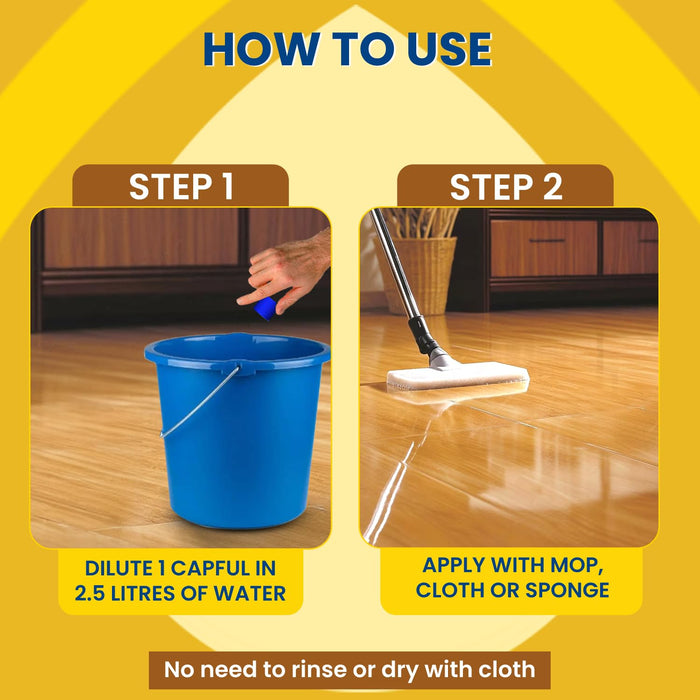 Pledge Expert Care Wood Floor Cleaner| Gently cleans and shines (475ml, Lemon Fresh)