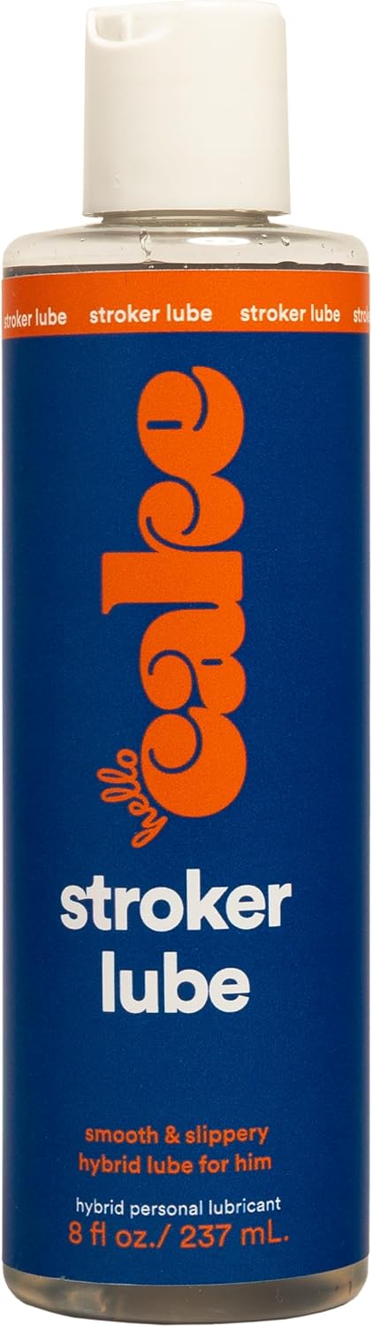 Hello Cake Anal Lube - Silicone-Based Personal Lubricant - Silky Smooth, Ultra Slippery, Long-Lasting, Non-Sticky, Comfort Glide for Men, Women, and Couples, 8 fl oz