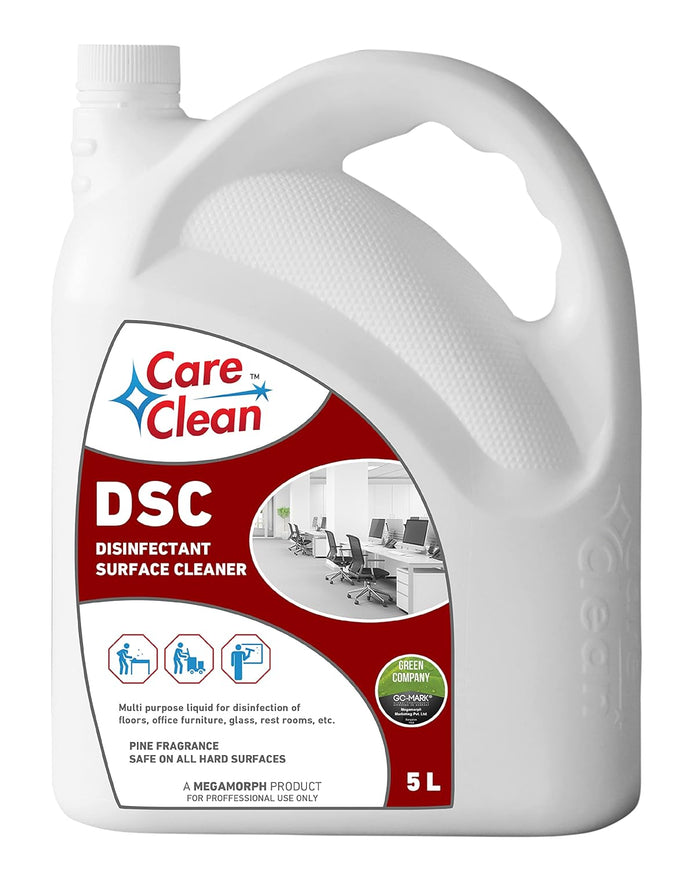 CareClean | Disinfectant Surface Cleaner - 5 Liter | Suitable for Bathroom & Floor Surfaces Like Ceramic, Marble, Granite, Mosaic, Tile | Kids & Pet Friendly | Deep Cleaning | Germ Protection