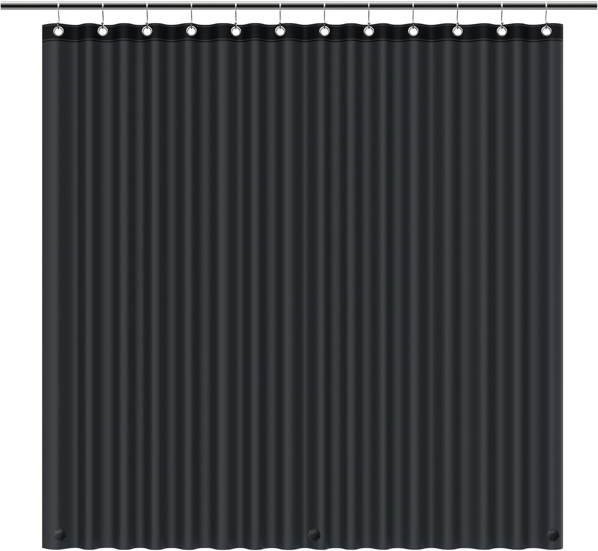 EHZNZIE Clear Shower Curtain Liner Light Weight PEVA, Shower Liner 72x72 Inches, Waterproof, No Chemical Smell with 12 Rust Proof Metal Grommets Holes for Bathroom Shower Curtain