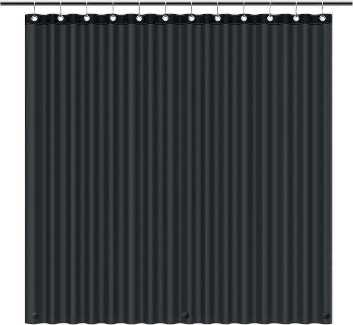 EHZNZIE Clear Shower Curtain Liner Light Weight PEVA, Shower Liner 72x72 Inches, Waterproof, No Chemical Smell with 12 Rust Proof Metal Grommets Holes for Bathroom Shower Curtain