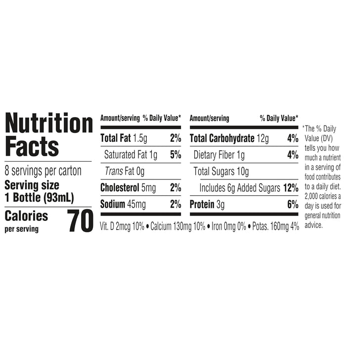 Activia Probiotic Dailies Strawberry Low Fat Yogurt Drinks, Delicious Daily Probiotic Yogurt Drinks to Help Support Gut Health, 3.1 fl oz, 8 count