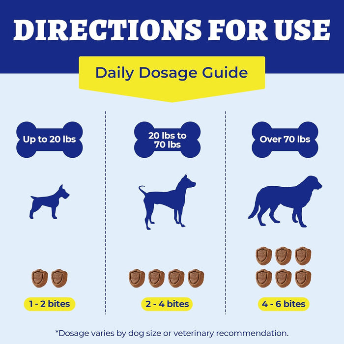 260 Bites Wellix Dog Skin and Coat Supplement - Affordable, Long-Lasting Omega 3 Fish Oil for Dogs - Supports Skin & Coat, Itching Relief & Anti-Shedding Tasty Dog Allergy Chews