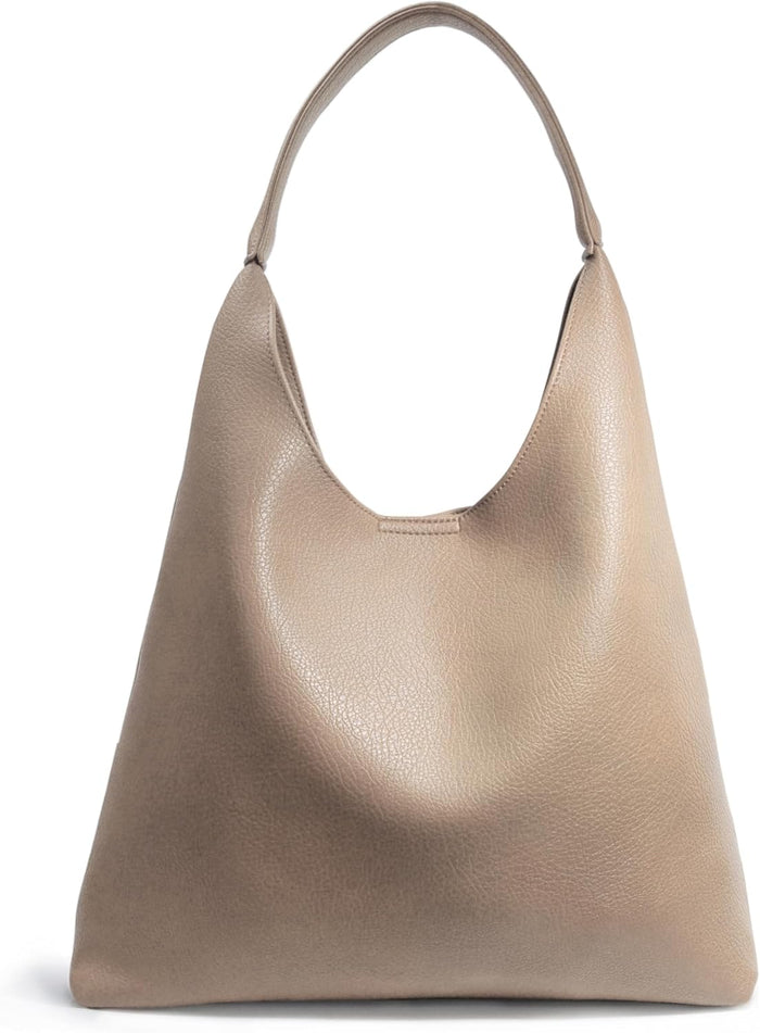 Hobo Bags for Women Soft Vegan Leather Shoulder Handbag Slouchy Tote Purses