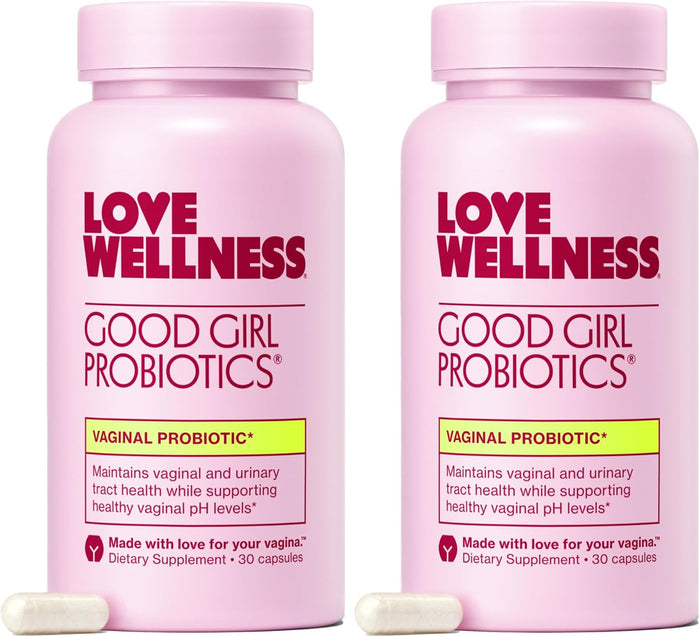 Love Wellness Good Girl Probiotics | Women’s Vaginal Health & pH Balance Supplement | 9-Strain Probiotic for Urinary Tract, Yeast, Odor & Immune Support | Gluten-Free | 30 CT, 30-Day Supply