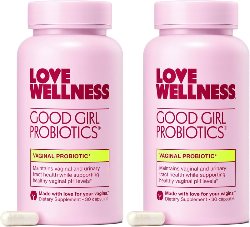 Love Wellness Good Girl Probiotics | Women’s Vaginal Health & pH Balance Supplement | 9-Strain Probiotic for Urinary Tract, Yeast, Odor & Immune Support | Gluten-Free | 30 CT, 30-Day Supply