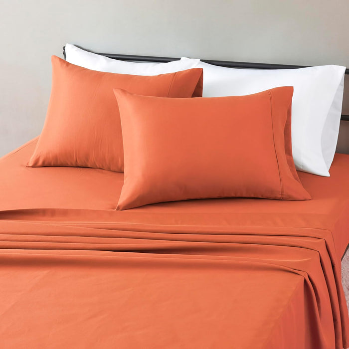 Amazon Basics Lightweight Super Soft, Wrinkle-Free Luxury Microfiber 4 Piece Bed Sheet Set with 14-Inch Deep Pockets, Full, Dark Gray, Solid