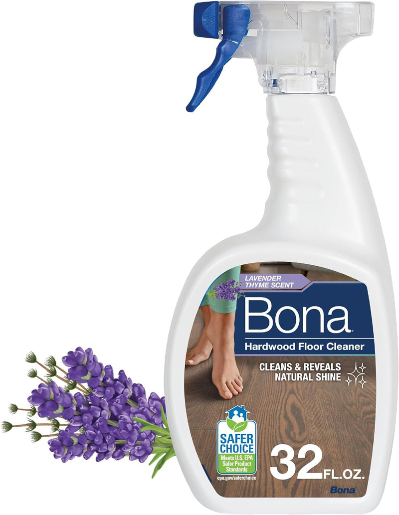 Bona Hardwood Floor Cleaner Spray - 32 fl oz - Unscented - Residue-Free Household Floor Cleaning Solution for Wood Floors
