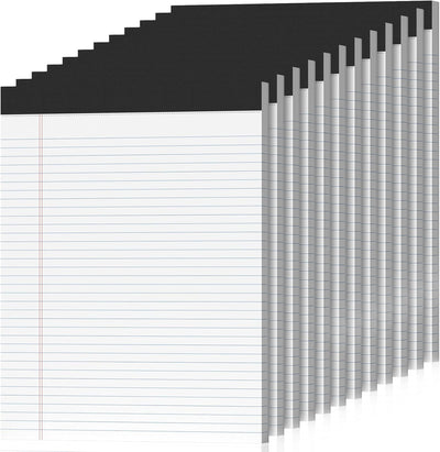 12 Pack Legal Pads 8.5 x 11 College Ruled 600 Sheets Note Pads 8.5 x 11 Inch Notepads Perforated Writing Pads 8.5 x 11 Pads of Paper Lined White Paper, 50 Sheets per Notepad for Home, Office, School