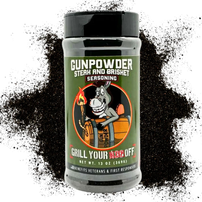 Grill Your As* Off Standard Issue Salt & Pepper – 11.5oz Gourmet Blend for Meat, Poultry, Seafood, Pasta & Veggies – Ideal for Marinating & Cooking – USA Made & Veteran Owned