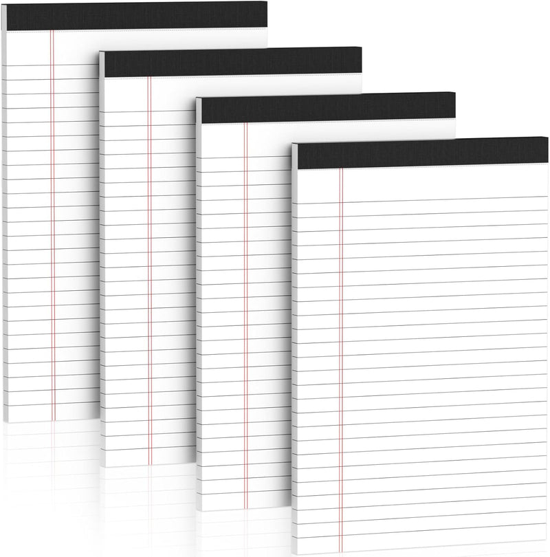 5" x 8" Note Pads 48 Pack of Legal Pads 30 Sheets Notepad College Ruled Small Writing Pads Perforated Pages Paper Pads 80GSM Heavyweight Paper Note Pads for Home, Office, or School