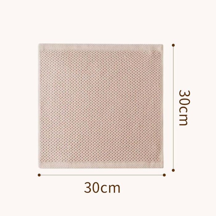 Honeycomb Cotton Dish Cloths 6 Pack,12x12 Inch – Super Absorbent, Quick-Dry & Reusable Kitchen Cleaning Cloths, Lint-Free Washable Towels for Dishes, Glass & Household Use(White)