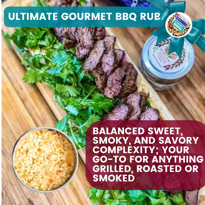 Luxury BBQ House Reserve Seasonings | Gift Packaged Set of 3 | Artisanal Gift Pack | All Natural, Non GMO Seasoning | Gourmet Spice Blends & Rubs | Small Batch, Hand Made | Made in USA | No Artificial Ingredients, Authentic Flavors | GLP-1 Friendly | Sust