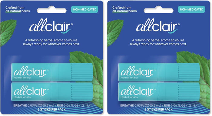 Nausea Relief Inhaler - Take Control of Motion Sickness, Morning Sickness, Medication, Stress - Fast, Natural, Drug-Free, Non-Drowsy & Portable Travel Essential - Pack of 2 Inhalers