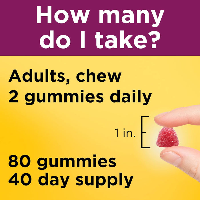 Nature Made Womens Gummy Multivitamins with Omega-3, Multivitamin for Women for Daily Nutritional Support, 80 Gummies, 40 Day Supply