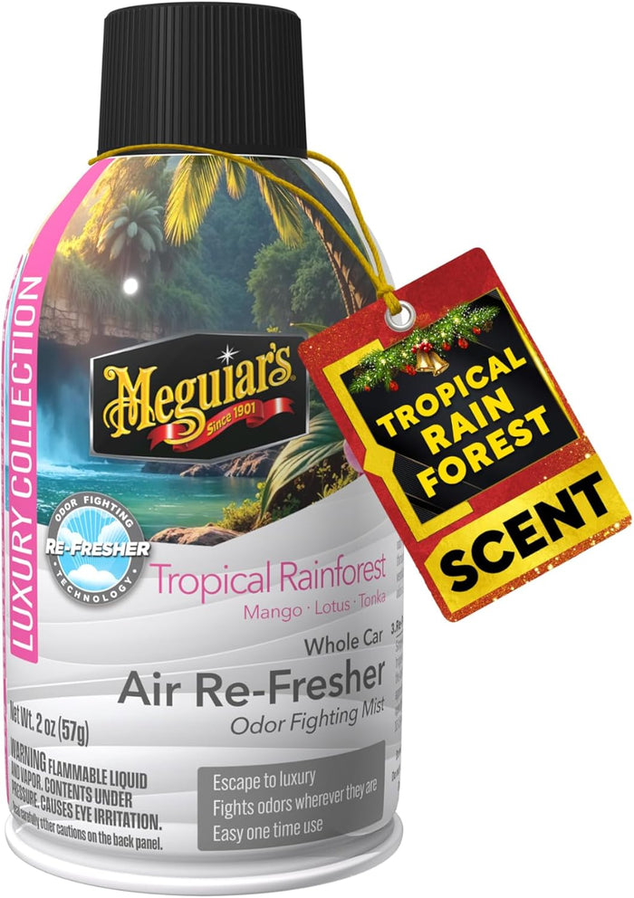 Meguiar's Whole Car Air Re-Fresher,Odor Fighting Mist, Fights Off Strong Vehicle Odors,Air Freshener, New Car Scent - Three 2 Oz Spray Bottles